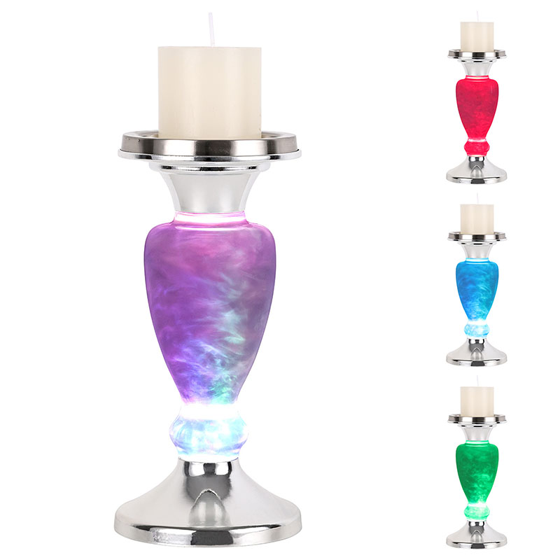 Oblačna nočna lučka s svečo