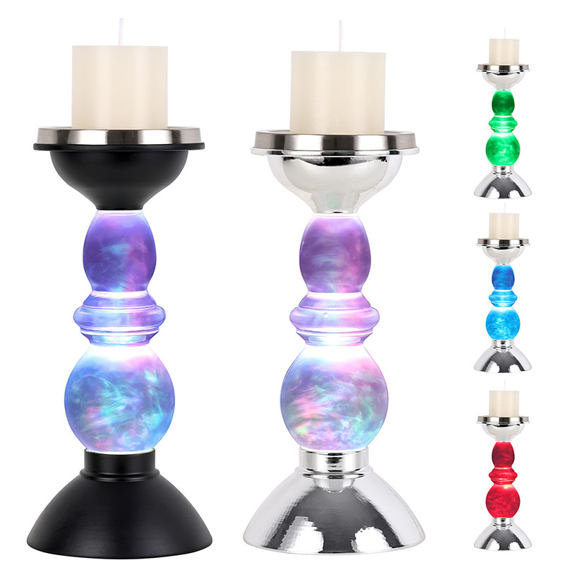 Oblačna nočna lučka s senčnikom za sveče