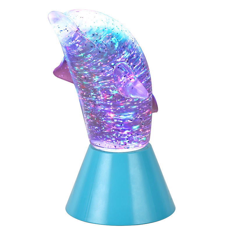 Dolphin Kid Glitter RGB nočna luč