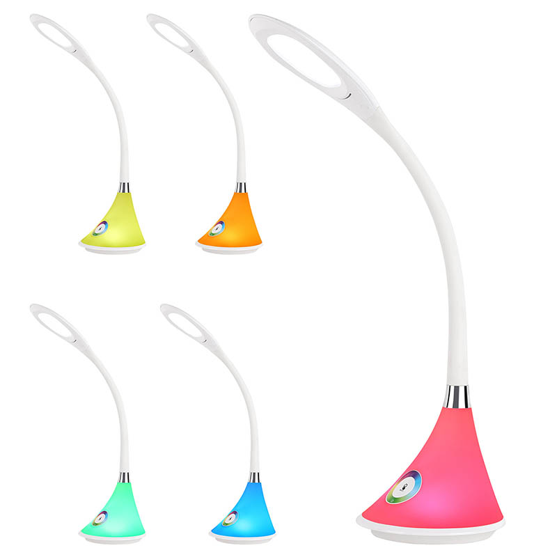 LED namizna svetilka kačja z RGB osnovo