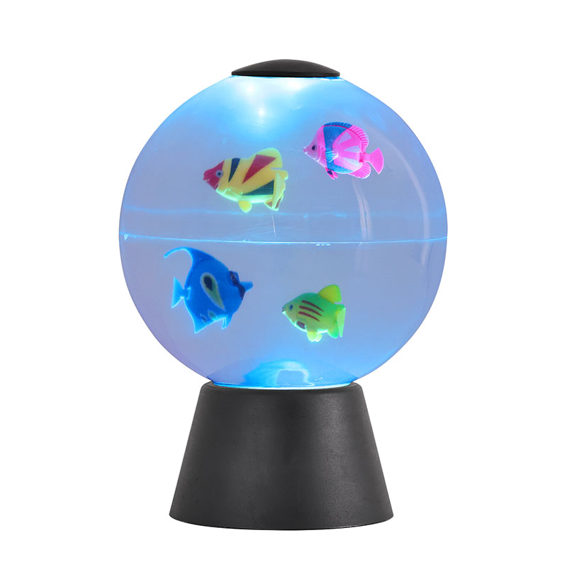LED animirana svetilka Fish Globe