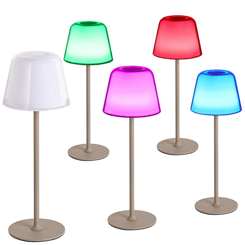 LED namizna svetilka z RGB gobji odtenek