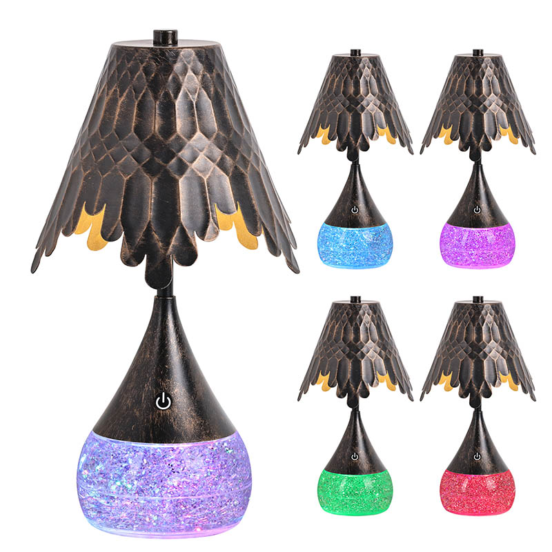 LED bralna svetilka z RGB bleščeče steklenico