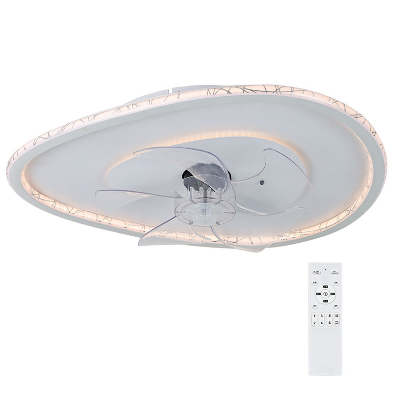 Moderna LED stropna svetilka z zatemnilnim ventilatorjem