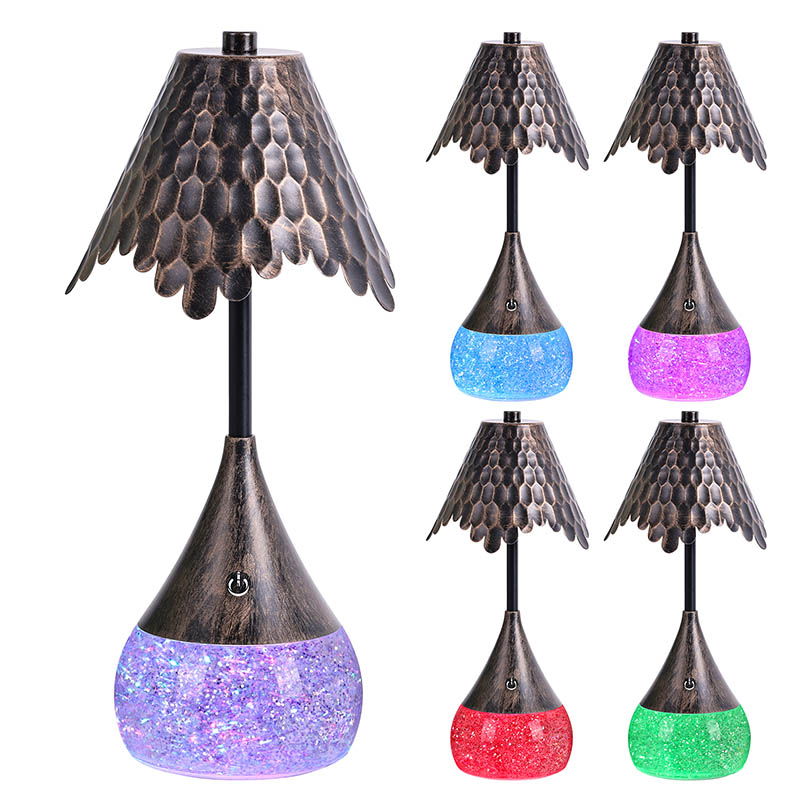 LED namizna svetilka z RGB z bleščicami RGB