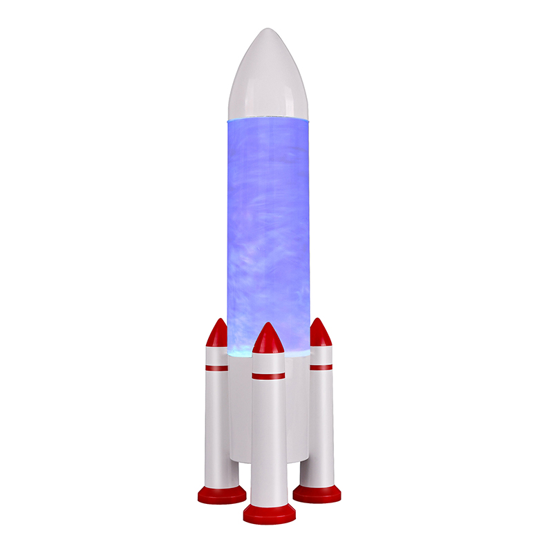 Rocket odtenek Lava Lamp z bleščečo tekočino