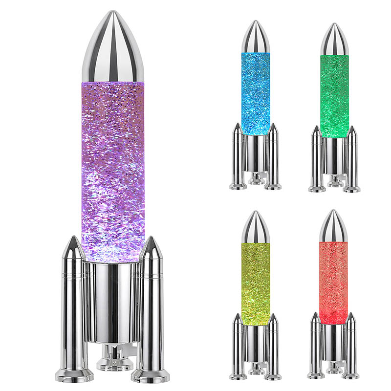 Sliver Night Light z raketno obliko